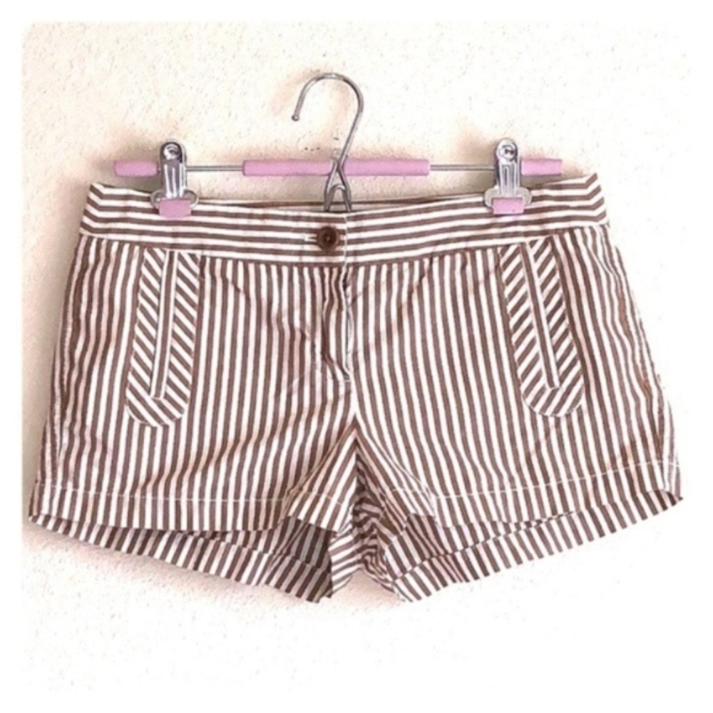 J. Crew Striped Chino Shorts